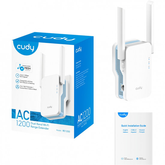 Cudy AC1200 Wi-Fi Mesh Repeater