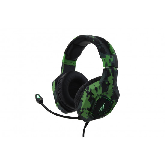 SureFire Skirmish Headset Wired Head-band Gaming USB Type-A Black, Camouflage, Green