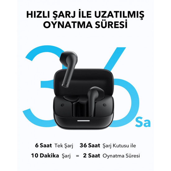 Soundcore A3994G11 K20i Kulaklık Siyah Headset True Wireless Stereo (TWS) In-ear Music USB Type-C Bluetooth Black