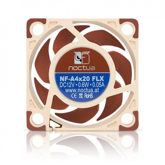 Noctua NF-A4x20 FLX Computer case Fan 4 cm Beige, Brown