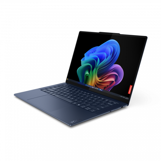 Lenovo Yoga Slim 7 14Q8X9 | Cosmic Blue | 14.5  | OLED | Touchscreen | 3K | 2944 x 1840 pixels | Glossy | Snapdragon X Elite | X1E-78-100 | 32 GB | Soldered LPDDR5x | Solid-state drive capacity 1000 GB | Qualcomm Adreno GPU | Windows 11 Home | 802.11be | Bluetooth version 5.4 | Keyboard language English | Keyboard backlit | Warranty 24 month(s) | Battery warranty 12 month(s)