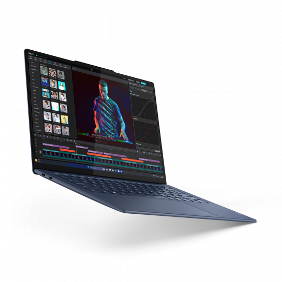 Lenovo Yoga Slim 7 14Q8X9 | Cosmic Blue | 14.5  | OLED | Touchscreen | 3K | 2944 x 1840 pixels | Glossy | Snapdragon X Elite | X1E-78-100 | 32 GB | Soldered LPDDR5x | Solid-state drive capacity 1000 GB | Qualcomm Adreno GPU | Windows 11 Home | 802.11be | Bluetooth version 5.4 | Keyboard language English | Keyboard backlit | Warranty 24 month(s) | Battery warranty 12 month(s)