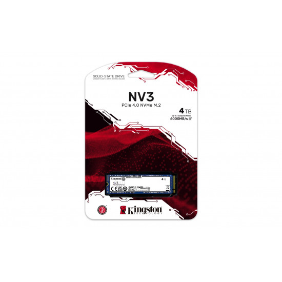 Kingston Technology 4000G NV3 M.2 2280 NVMe SSD