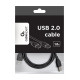 Gembird CCP-USB2-AMAM-6 USB cable USB 2.0 1.8 m USB A Black