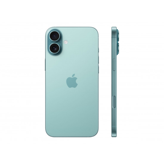 Apple iPhone 16 Plus | Teal | 6.7  | Super Retina XDR | 2796 x 1920 pixels | A18 | Internal RAM 8 GB | 128 GB | Dual SIM | 4G | 5G | Main camera resolution 48+12 MP | Secondary camera resolution 12 MP | iOS | 18