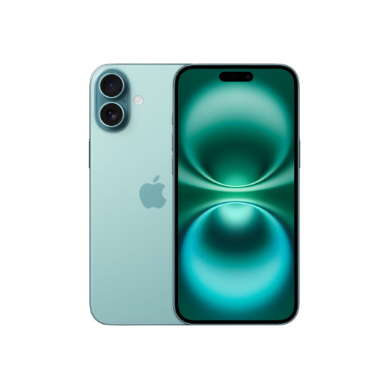 Apple iPhone 16 Plus | Teal | 6.7  | Super Retina XDR | 2796 x 1920 pixels | A18 | Internal RAM 8 GB | 128 GB | Dual SIM | 4G | 5G | Main camera resolution 48+12 MP | Secondary camera resolution 12 MP | iOS | 18