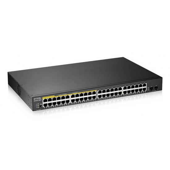 Zyxel GS1900-48HPv2 Managed L2 Gigabit Ethernet (10/100/1000) Power over Ethernet (PoE) Black