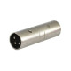 SSQ HA13 SS-1853 Adapter XLR male - XLR male Chrome