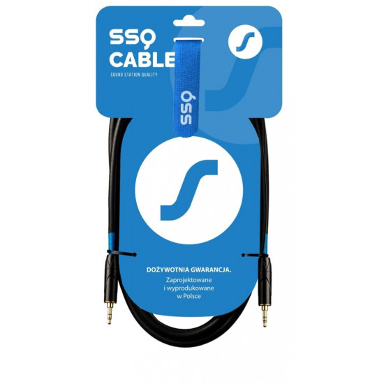 SSQ MIMI2 SS-1425 Cable Mini Jack Stereo 3,5 mm - Mini Jack Stereo 3,5 mm 2 m Black