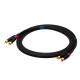 SSQ RCARCA3 - Cable 2x RCA - 2x RCA - 3 m, Black