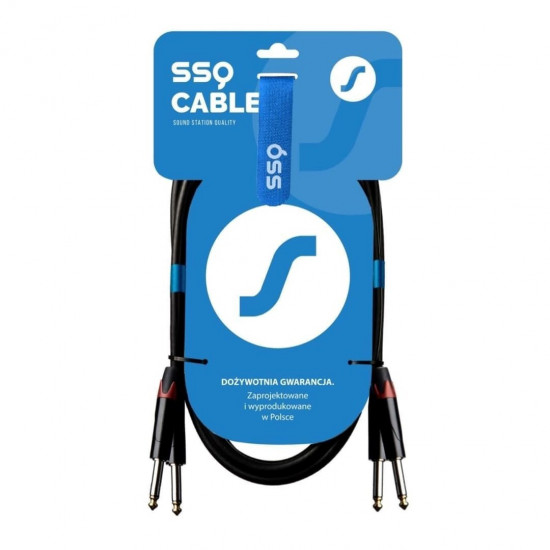 SSQ JMJM5 - Cable 2x Jack mono 6,3 mm - 2x Jack mono 6,3 mm, 5 m