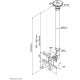 Neomounts Deckenhalterung für Flachbildschirme/Fernseher bis 30 (76 cm) 12KG FPMA-C100WHITE