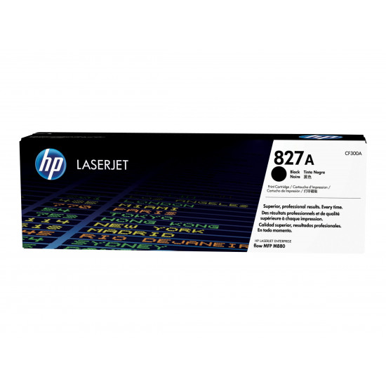 HP 827A Black LaserJet Toner Cartridge CF300A