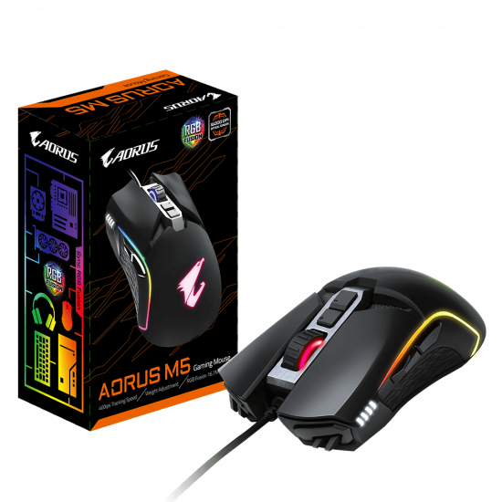 Gigabyte USB Mouse  AORUS M5 wired Black