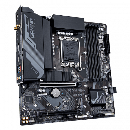 Gigabyte B760M GAMING X AX | Processor family Intel | Processor socket LGA1700 | DDR5 DIMM | Supported hard disk drive interfaces SATA, M.2 | Number of SATA connectors 4