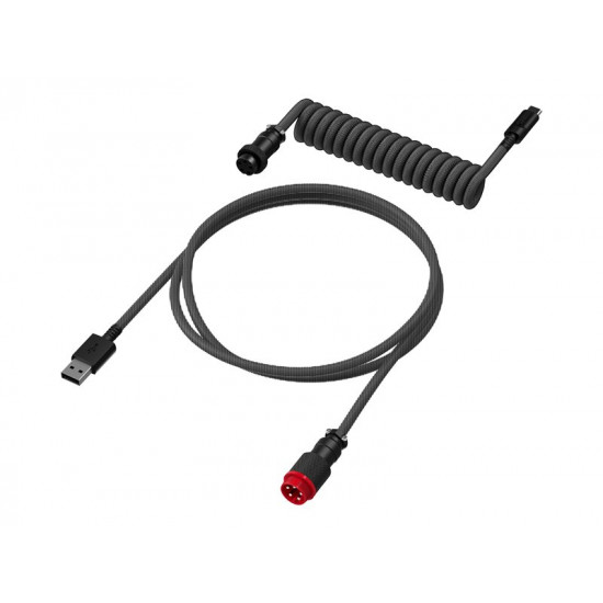 HP HyperX USB-C Coiled Cable Gray-Black