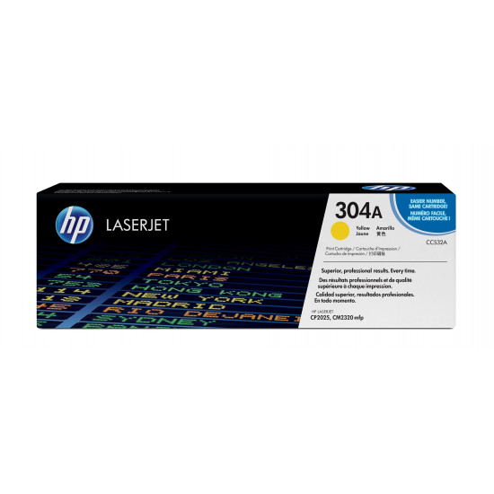 HP Toner Cartridge - CC532A - No.304A - yellow - 2.800pages