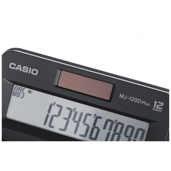 CASIO CALCULATOR OFFICE MJ-120D PLUS BLACK , 12 DIGIT DISPLAY