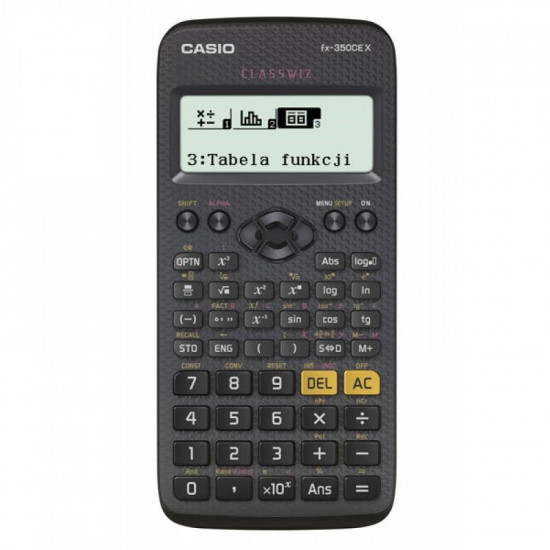 CASIO CALCULATOR SCIENTIFIC FX-350CEX 379 FUNCTIONS, 77X166MM, BLACK