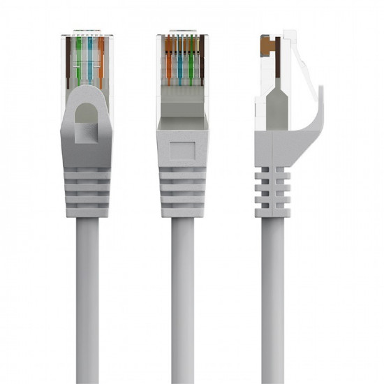 Patch cord kat.6 copper UTP 0.5m grey