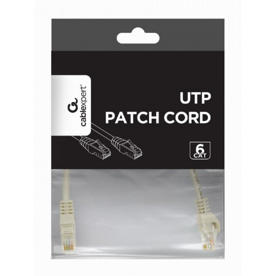 Patch cord kat.6 copper UTP 0.5m grey