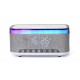 Digital Alarm Clock with Wireless Charging, DAB/FM Radio RGB White/Gray