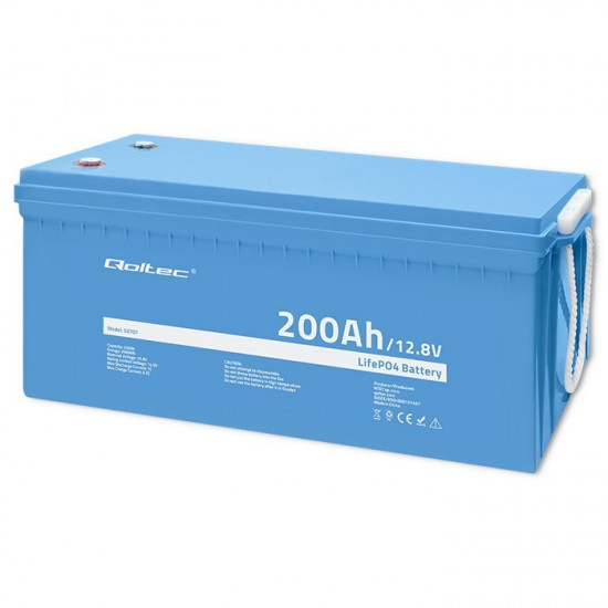 LiFePO4 battery 12.8V, 200Ah, 2560Wh,BM