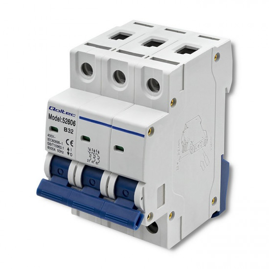 Overcurrent circuit breaker B32, fuse, AC