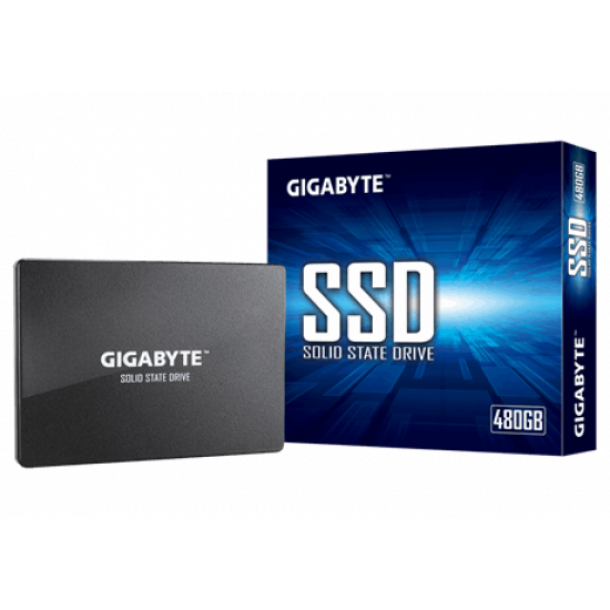 Gigabyte | GP-GSTFS31480GNTD | 480 GB | Solid-state drive interface SATA | Read speed 550 MB/s | Write speed 480 MB/s