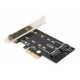 Digitus | M.2 NGFF / NVMe SSD PCI Express 3.0 (x4) Add-On Card | DS-33170