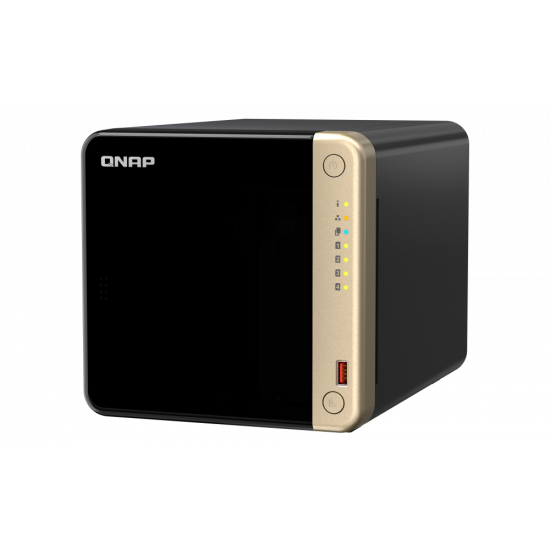 QNAP | 4-Bay desktop NAS | TS-464-8G | Intel Celeron | N5095 4-core | Processor frequency 2.9 GHz | 8 GB