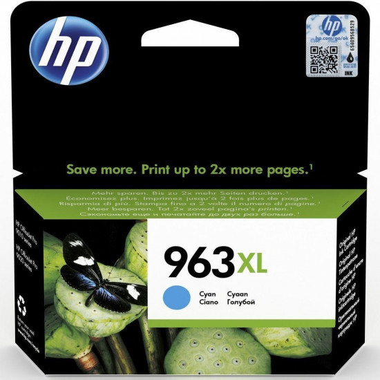 HP 963XL High Yield Cyan Original Ink Cartridge