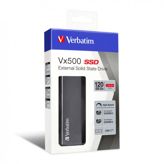 Verbatim Vx500 External SSD USB 3.1 Gen 2 120GB