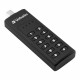 Verbatim Keypad Secure - USB-C Drive with Password Protection and AES-256 HW encryption to protect your data - 64 GB - Black