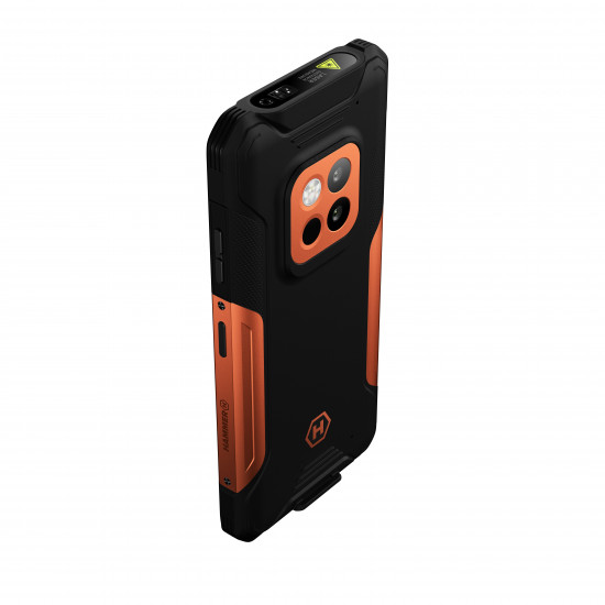 Hammer Construction | 2 Thermal 5G | Orange | 6.58  | IPS | 1080 x 2408 pixels | Mediatek | Dimensity 6300 | Internal RAM 8 GB | 256 GB | microSD | Dual SIM | Nano SIM + eSIM | 3G | 4G | 5G | Main camera resolution 108 MP | Secondary camera resolution 32 MP | Android | 14 | 6500 mAh