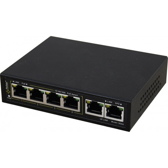 SWITCH GIGABIT POE 4+2 PULSAR SG64