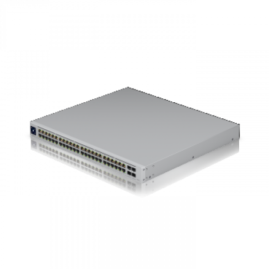 UBIQUITI 48-PORT, LAYER 3 SWITCH SUPPORTING 10G SFP+ CONNECTIONS WITH FANLESS COOLING