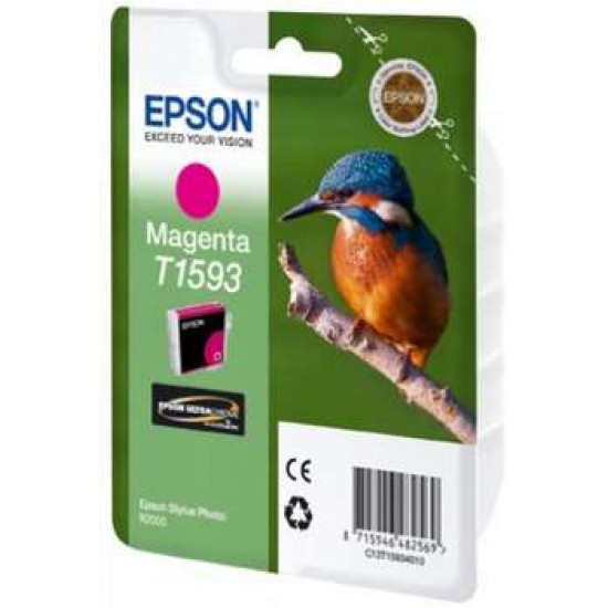 EPSON Tinte Magenta T1593 1 x 17 ml Ultrachrome Hi-Gloss2 fuer Stylus Photo R2000