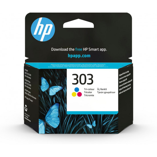 HP 303 - farve (cyan, magenta, gul) -