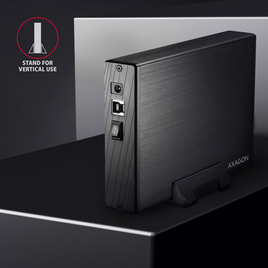 AXAGON | Compact aluminum USB 3.2 Gen 1 external box SATA intended for 3.5 HDD