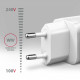 AXAGON Wallcharger 2x port (USB-A + USB-C), 20W | ACU-PQ20W