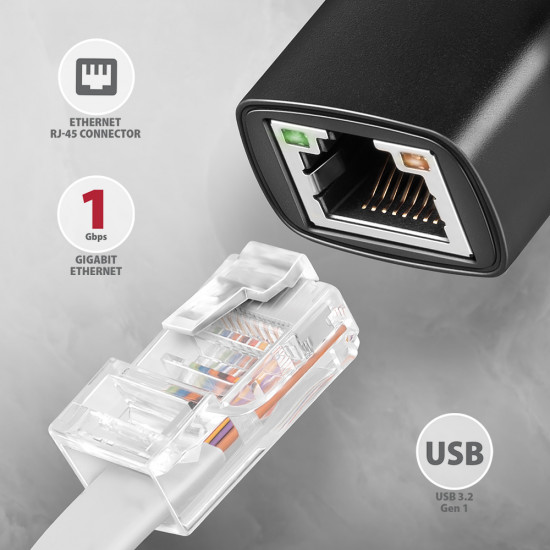 AXAGON | ADE-AR USB-A Gigabit Ethernet Adapter