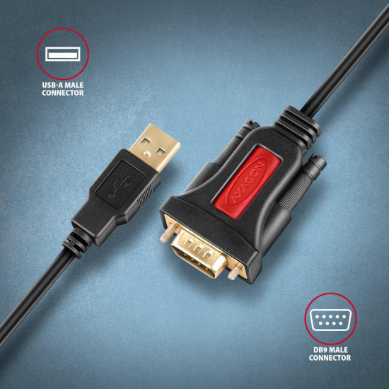 AXAGON USB - SERIAL Active Adapter | ADS-1PSN