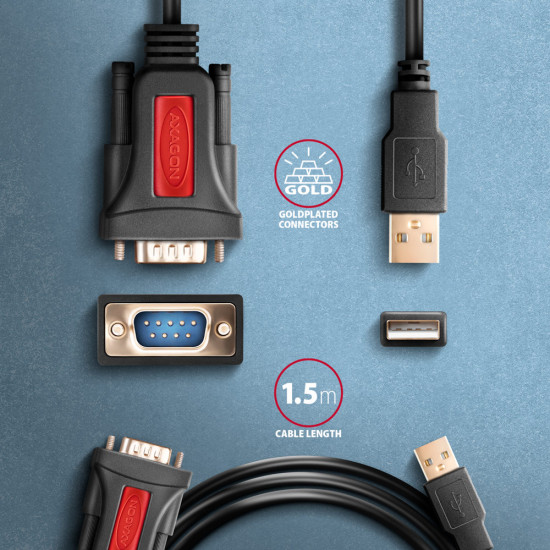 AXAGON USB - SERIAL Active Adapter | ADS-1PSN