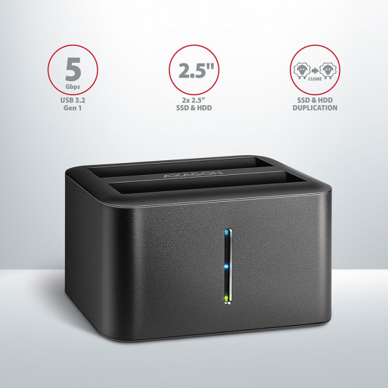 AXAGON | SuperSpeed USB DUAL 2.5 SSD/HDD MINI dock | ADSA-D25