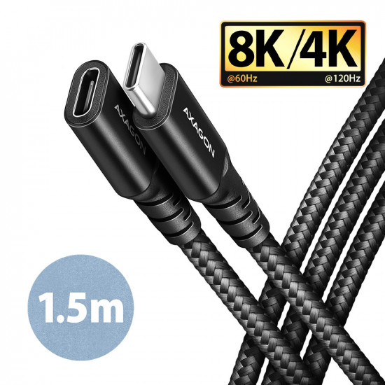 AXAGON Extension USB 20Gbps Cable | BUCM32-CF15AB | USB Type-C to USB Type-C