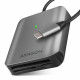 AXAGON Aluminum high-speed USB-C 3.2 Gen 1 memory card reader, 3 slots | CRE-S3C