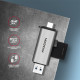 AXAGON Mobile USB 3.2 Gen 1card reader with USB-C and USB-A connectors | CRE-SAC