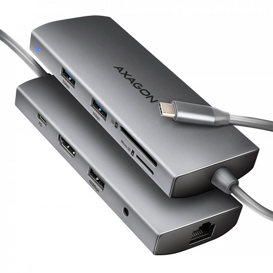 AXAGON Multi port USB-C 5Gbps hub | HMC-8HLSA