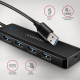 AXAGON Travel four-port USB-A 5Gbps hub | HUE-C1A